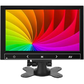 10.1 Inch Small Monitor, Raspberry Pi Monitor Built-in Speakers, Mini Monitor 1280 x 800, HDMI Monitor 60 Hz, 3ms, IPS Screen Display w/Remote Control, HDMI VGA AV BNC Input (10.1 inch- 1280x800P)