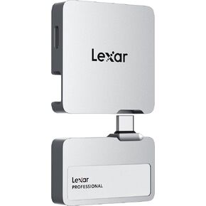 Lexar Professional Go Portable Hub, Four Type-C Ports, USB 3.2 Gen 2, Up to 10Gbps, Ultra-Compact, Perfect for Go Portable SSD, Compatible with Smartphones, PC & Mac, Tablets & iPad (LPASL400-RNSNG)