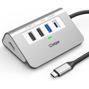 USB C Hub, 5 in 1 USB C to HDMI Adapter 4K@30Hz, PD 100W Charging, 2 USB 2.0 Ports,1 USB 3.0 Port, USB-C Dock Compatible for MacBook Pro/Air, Chromebook, Dell XPS, HP and Type C Laptops
