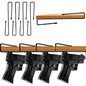 Pistol Rack, Pistol Rack for Gun Safe Shelf, Gun Safe Shelf and Pistol Display Stand for Cabinets and Safes Gun Safe Organization, Perfect Gun Storage Solution, Gifts for Gun Lovers