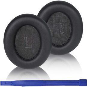 Adhiper Q30 Replacement Ear Pads for Anker Soundcore Life Q30 & Q35 Headphones, Soundcore by Anker Life Q35 Headphones Earpads with Soft Memory Foam and Protein Leather(Black)