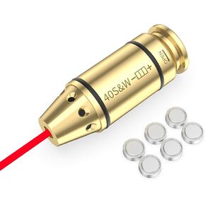 تجويف البصر لـ .40S&W ليزر تجويف البصر ليزر ريد دوت Boresighter مع البطاريات