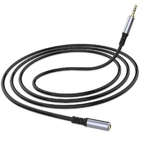 3.5mm Aux Jack Audio Extension Cable, 3.5mm Male to Female Stereo Audio Cable, Hi-Fi Sound Stereo Aux Extender Cord for iPod, Laptops, Smartphones, Speakers, Tablets, Home Car Stereo (2M/6.6FT)