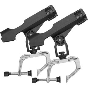 Fishing Rod Holder Boat Rod Holder Large Clamp Opening 360 Degree Adjustable Fishing Rod Racks Fishing Pole Holder for Kayak Boat Dock
