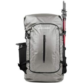 AquaQuest Riparia 45L Waterproof Backpack - Backpacking, Travel, Hunting, Fishing, Camping DayPack - Grey