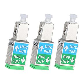 Xunsomten-3PC Fiber Optic Adapter SC/UPC Male to SC/APC Female Singlemode SM 9/125μm Hybrid Optical Converter Connector Coupler