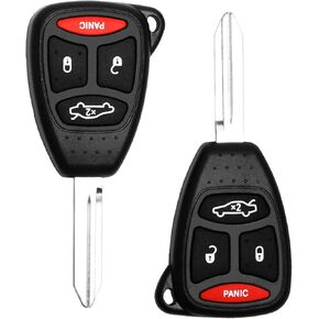 Key Fob Keyless Entry Remote Fit for Chrysler 300 2005-2007 Aspen 2007-2009 Dodge Charger 2006-2007 Durango 2007-2009 Jeep Commander 2006-2007 Grand Cherokee 2005-2007 (KOBDT04A OHT692427AA)