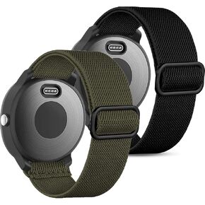 Elastic Bands for Garmin Vivoactive 4/Venu 2 45mm/Venu 3/Forerunner 255/955/265/965 Watch Bands, 22mm Nylon Sport band for Amazfit GTR 4,GTR 3,GTR 2,2e,Ticwatch Pro 3,Fossil Gen 5 for Women Men