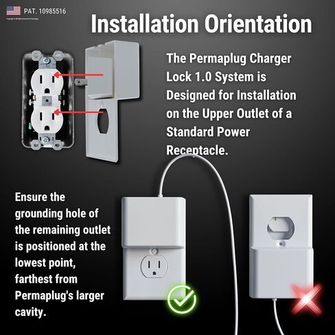 Charger Lock: Anti-Theft & Tug-Proof Phone Charger Lock System, Patented Slim Design for iPhone, Android, & More - Includes Locking Cover, Dual Fast Charger, and (USB-C to Light Cable, 6FT) in Saudi Arabia