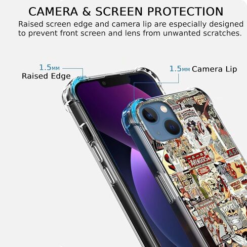 حافظة لهاتف iPhone 13 بتصميم بطاقة التارو، حافظة جمالية بنمط الفئران اللطيفة، غطاء حماية عصري ناعم من مادة TPU، مقاس 6.1 بوصات (الفئران، 13) in Kuwait