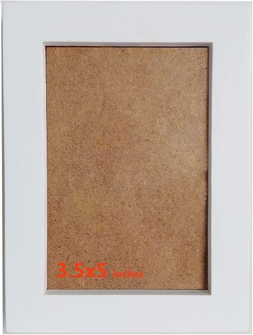 KELE MODEL 5x5 Picture Frames Blue Solid Wood Frame, Plastic Panel (Film Needs to be Removed) . Table or Wall.Front Window Opening 4.5x4.5 inch. in Saudi Arabia