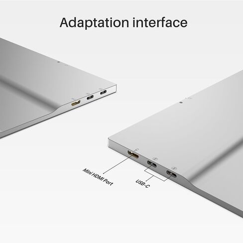 Oiiwak Two Laptop Screen Extender 16 Inch FHD 1200P 16:10 IPS Triple Monitor for 15-17.3" Notebooks Plug-Play Compatible with Windows 10/11 Featuring Type-C/HDMI/USB-C in Saudi Arabia