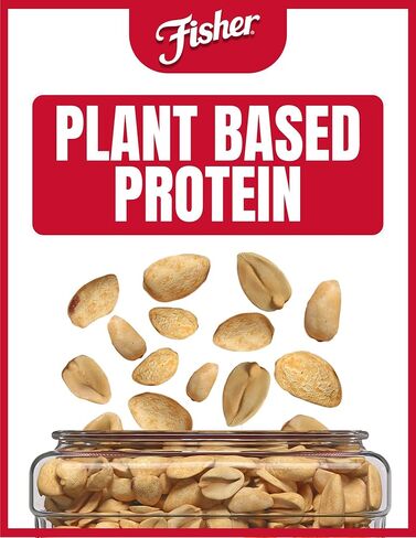 Fisher Snack Sea Salt Dry Roasted Peanuts, 36 Ounces, No Artificial Colors or Flavors in Kuwait