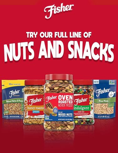 Fisher Snack Sea Salt Dry Roasted Peanuts, 36 Ounces, No Artificial Colors or Flavors in Kuwait