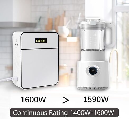 1600W Step Up Voltage Converter 110V to 220V Heavy Duty Power Converter Transformer with Input Power Cable Step Up Transformer 110v to 220v for Using 220V Asia Euro Appliance in US in Kuwait