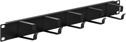 لوحة إدارة كابلات حامل الخادم مع خطافات على شكل حرف D - منظم كابلات مثبت على حامل أفقي 1U، مدير سلك معدني لمركز بيانات خزانة خادم الشبكة (حلقة على شكل حرف D 1U معدنية) in Kuwait