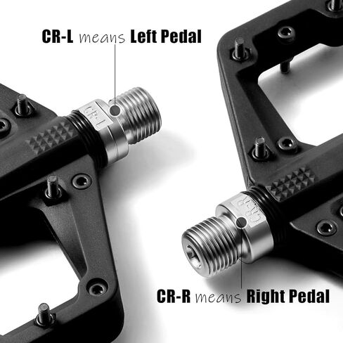 Wide Mountain Bike Pedals Flat MTB Pedals Clipless, Citycross Pedals BMX Race Pedals, Non Slip Bicycle Pedals w 18Pin, Nylon Fiber Plastic Platform Cycling Pedals for 9/16" Biking Pedals Purple in Kuwait