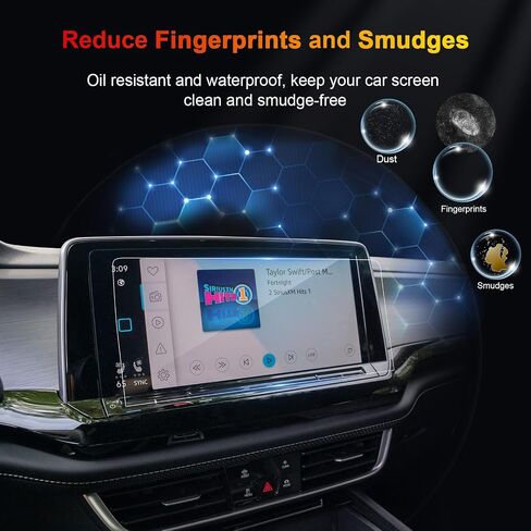 for 2024 Volkswagen Atlas Screen Protector for 2024 2025 VW Atlas/Atlas Cross Sport 12" Touchscreen & 10.3" Instrument Display Screen Tempered Glass Protective Film in Kuwait