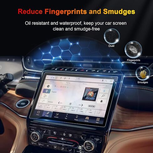 for 2024 Volkswagen Atlas Screen Protector for 2024 2025 VW Atlas/Atlas Cross Sport 12" Touchscreen & 10.3" Instrument Display Screen Tempered Glass Protective Film in Kuwait