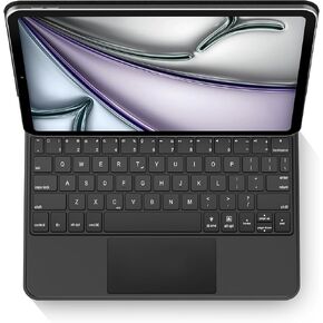 Wireless Magic Keyboard Case for Apple iPad Air 11-inch M2 2024, iPad Pro 11 inch (4th/3rd/2nd/1st), iPad Air 5th 4th Generation: Smart Multi-Touch Trackpad, RGB Backlit, Black