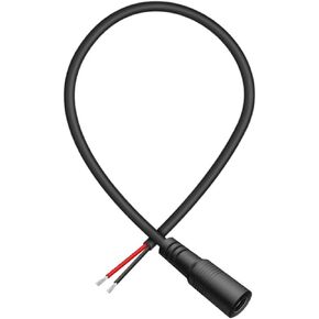 18AWG Female Power Pigtail DC 5.5mm x 2.1mm Connectors,12V 7A DC Power Pigtail Barrel Plug Connector Cable 2pin Bare Wire Open End Extension Cord (1PCS 1M/3.3FT)