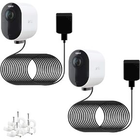 Taken Charging Cable Compatible with Arlo, 2Pack 30ft Magnetic Charging Cable Compatible with Arlo, Quick Charge Charger for Arlo Ultra, Ultra 2, Arlo Pro 3, Pro 4 (NOT for Arlo Essential Spotlight)