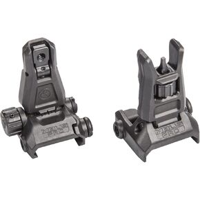 Magpul MBUS PRO Flip Up Steel Front Sight Black MAG275 Bundle with MBUS PRO Rear Sight Black MAG276 Made in USA