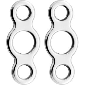 AMYSPORTS Line Connector Solid Ring Fishing High Strength Jigging Ring Stainless Lure Remover Solid Rings Fishing Saltwater Freshwater