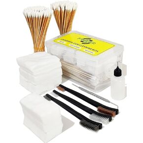 505PCS Gun Cleaning Kits, 200PCS 6" Gun Cleaning Swabs and 150PCS 3x3 Gun Cleaning Patches + 150PCS 3x1.5“ Gun Cleaning Patches Lint Free with Gun Cleaning Brushes in Storage Case
