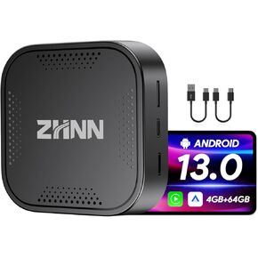 Android 13 Carplay AI Box Carplay Video Streaming Multimedia Video Box, 4GB +64GB Wireless Android Auto Smart AI Box, AI Box Carplay Support 4G Network/SIM & TF Card