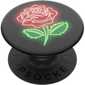 PopSockets: PopGrip Expanding Stand and Grip with a Swappable Top for Phones & Tablets - Neon Rose