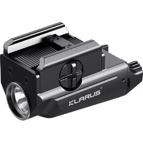 KLARUS GL1 600 Lumens USB Rechargeable Tactical Light, Rail Mounted Compact Pistol Light, Compatible with Glock and 1913 Rail, Powered by Built-in Polymer Battery