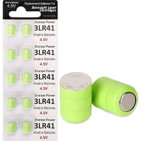 10-Pack 3AG3 / 3LR41 / 3x392 Replacement Batteries 4.5V for All Bore Sight Laser Cartridges