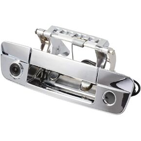 EWAY Tailgate Handle Backup Reverse Camera for 2009-2017 Dodge Ram 1500 2500 3500 Rear View Vehicle Safety Night Vision Backing Replacement Camera (Chrome)