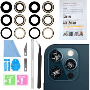 2PCS for ASDAWN Back Rear Camera Lens Glass Replacement for iPhone 15 Pro Max 6.7 Inches with Pre-Installed Adhesive, ASDAWN Back Camera Lens Glass kit with Installation Manual + Repair Tool Set