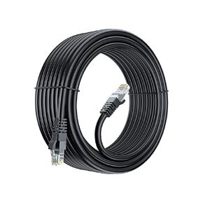 Maximm Cat 6 Ethernet Cable 300 Ft, 100% Pure Copper, Cat6 Cable LAN Cable, Internet Cable, Patch Cable and Network Cable - UTP (Black) 300 Feet