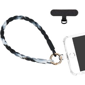 Gradient Silicone Phone Wrist Strap, Cellphone Lanyard with Tether Tab, Elastic Hands-Free Wristlet
