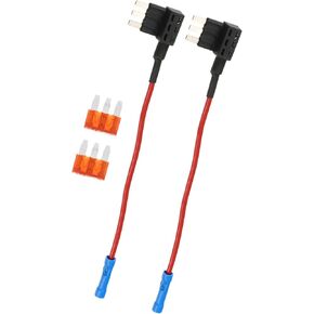 ACROPIX 1 Set Universal 2pcs Car Fuse Tap Add a Circuit Adapter 12V with 2pcs 7.5A Micro3 ATL Blade Type Fuse Car Parts