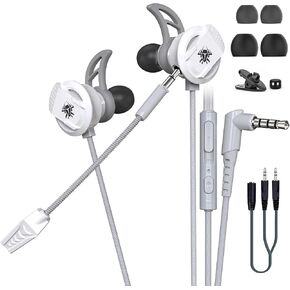 BlueFire 3.5 MM Gaming Headphone Wired Gaming Earphone Noise Cancelling Stereo Bass E-Sport Earphone with Adjustable Mic for PS4, Xbox One, Laptop, Cellphone, PC (Black)