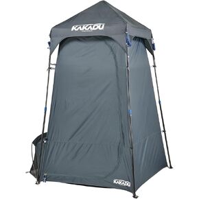 Kakadu Outback Shower Tent, Portable Privacy Tent, Outdoor Camping Toilet Tent, Changing Room, Sturdy, Easy Setup - with LED Light, Carry Bag, Towel Rod