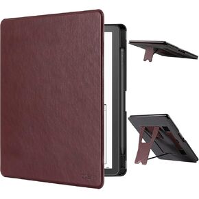 حافظة CoBak لجهاز Kindle Scribe بزاويتي رؤية - غطاء جلد PU جديد بالكامل مع خاصية التنبيه التلقائي للنوم، وحامل أقلام، وميزة حزام اليد لجهاز Kindle Scribe 10.2 بوصة إصدار 2022 و2024
