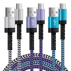 Type C Charger Cable Fast Charging, [10FT,3Pack] Long Android Phone Charger USB A to USB C Cord for Samsung Galaxy S24 A54 A14 A35 A23 S23 Ultra S22 S21 FE S20 Z Fold6 Flip6,Google Pixel 9 Pro 8 7a 6a