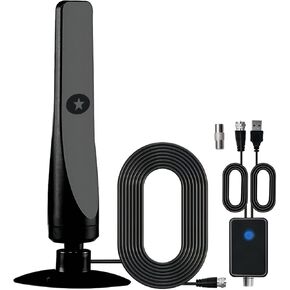 2023 Digital TV Antenna for Smart tv Indoor - Digital Antenna for TV Support 4K 1080p Antenna TV Digital HD-TV Antenna for Smart TV -Signal Booster 16FT Coax HDTV Cable Easy Setup