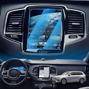 LFOTPP Sensus 8.7 Inch Screen Protector for Volv|o XC60(2021-2024), XC40(2021-2024), XC90(2021-2024), S60(2018-2024) SPA Navigation Glass Infotainment Screen Center Touch Anti Scratch High Clarity