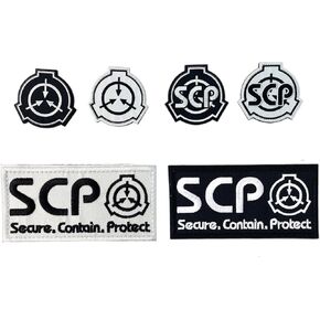 "SCP Foundation Special Containment Procedures Logo Military Hook and Loop Tactical Morale Embroidered Patch - Tactical Bag Accessory Patch Label" (6)