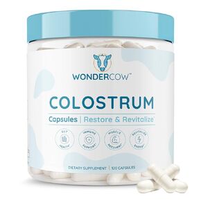 Colostrum Powder Supplement for Gut Health, Immune Support, Muscle Recovery & Wellness | 40% IgG Highly Concentrated Pure Bovine Colostrum Superfood, Gluten Free, Elderberry, 30 Servings