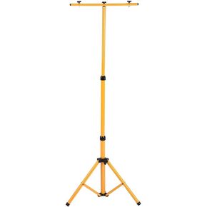 Work Light Tripod Stand, Convenient To Transport Twin Head Work Light Iron Tripod Stand for Factory for Warehouse