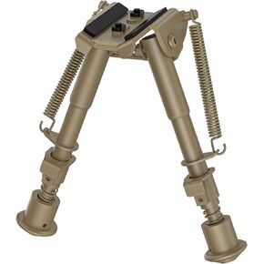 CVLIFE 6-9 Inches Bipod for Rifle Bipod Compatible with M-Rail Bipod Directly Attach Lightweight for Hunting and Shooting Flat Dark Earth