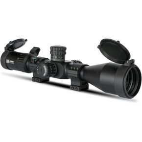 Monstrum Hornet 4-16x50 FFP Rifle Scope | Includes Zero Stop, Scope Level, and Detachable Sunshade