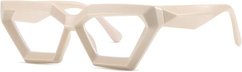 AIEYEZO نظارات عين القطة السميكة، نظارات الضوء الأزرق الأنيقة للنساء، نظارات كمبيوتر كاتي مضادة لإجهاد العين ومنع الصداع (زهرة) in Kuwait